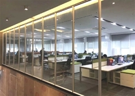 مكتب جدار التقسيم الزجاجي كامل الارتفاع مكتب جدار التقسيم الثابت مع الستائر