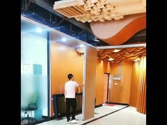 OEM الإطار الألومنيوم الحائط الحائط المتحرك الحائط المنسحب المنزلق الصوتي