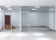جدران مكتبية زجاجية مقاومة للكسر ومقاومة للكسر ومقصورة عالية